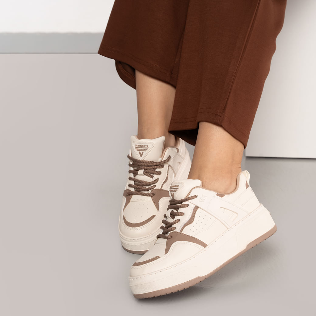 Via Marte Tenis Casual 304001-14 Toffee Multi Napa.7